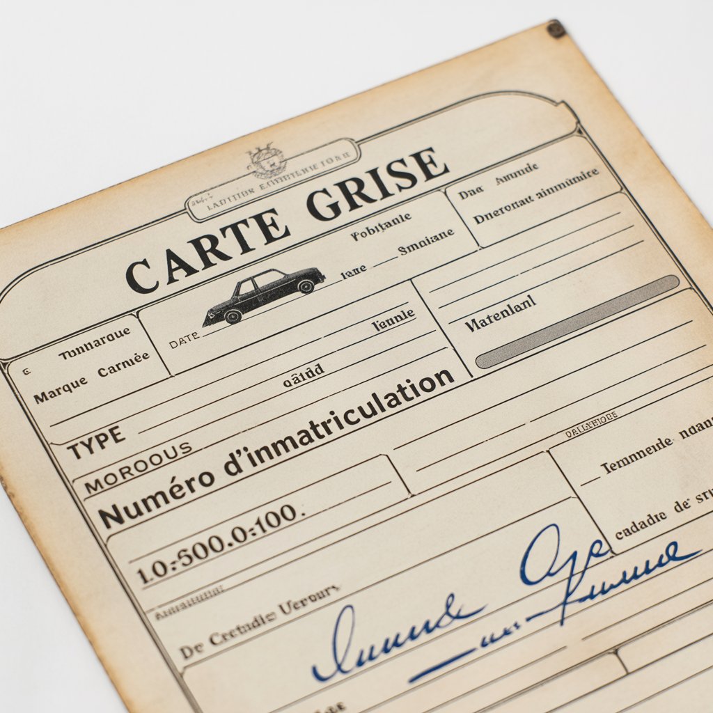 Certificat d'Immatriculation (Carte Grise) image
