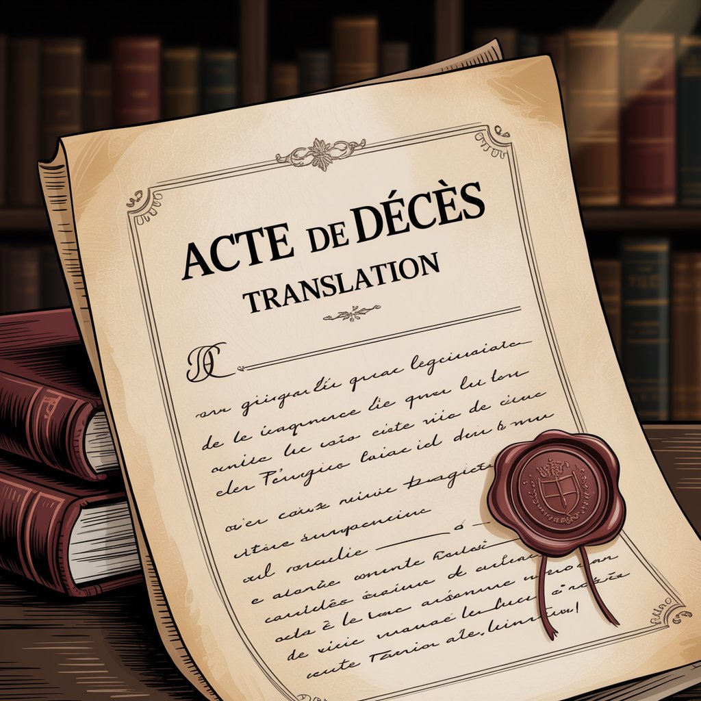 Acte de Décès image